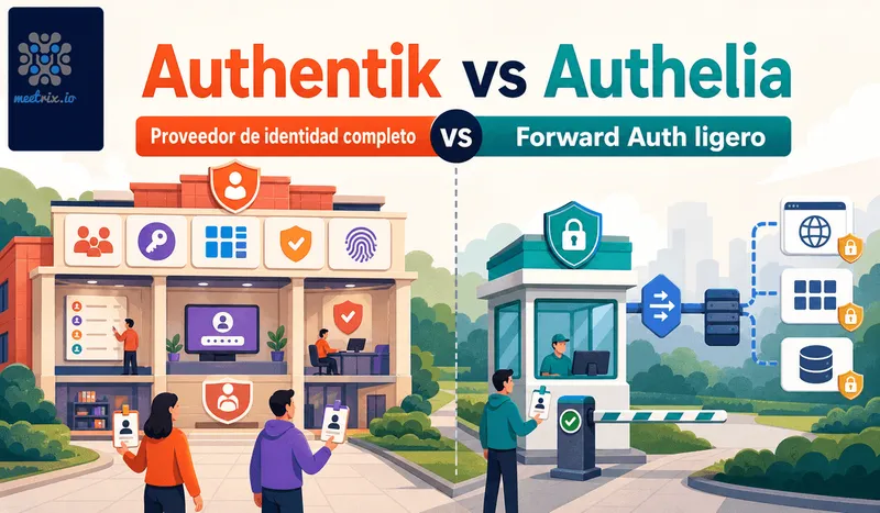 Authentik vs Authelia: SSO autoalojado ligero, comparado