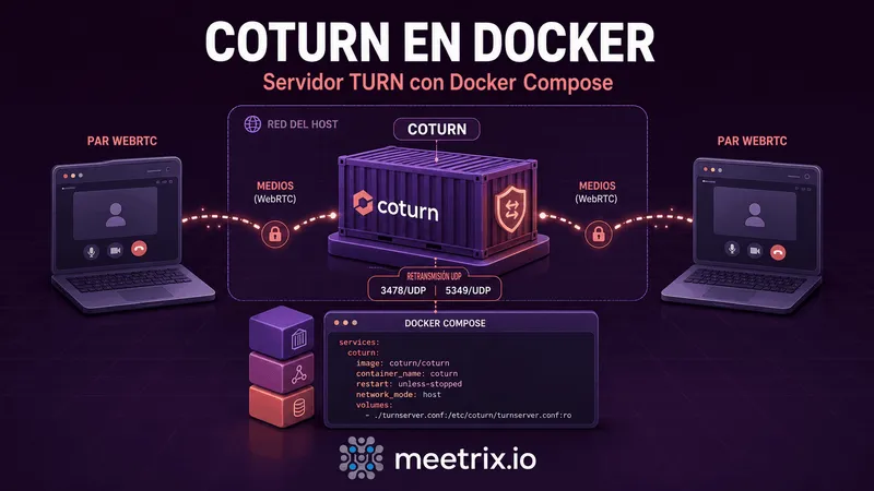 Coturn Docker: servidor TURN con Docker Compose
