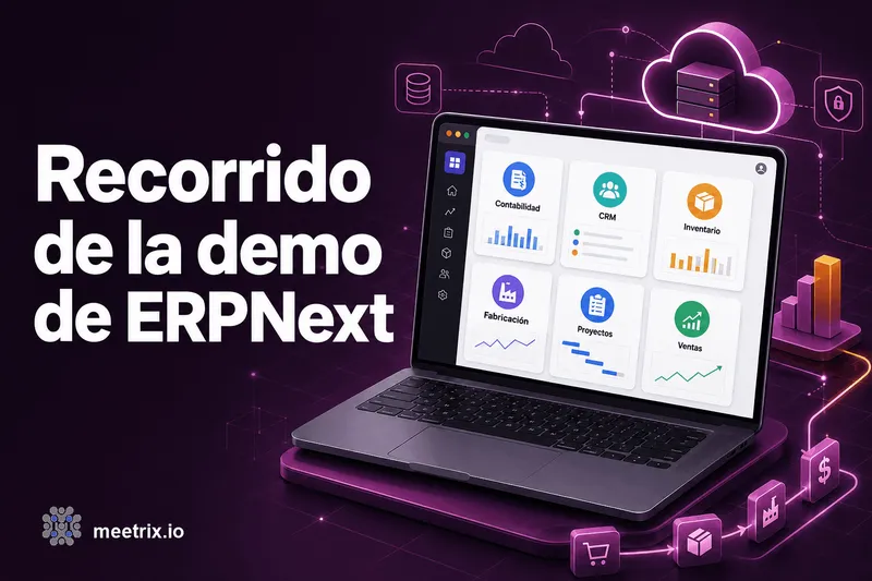 ERPNext demo: recorrido de lo que obtienes al instalarlo