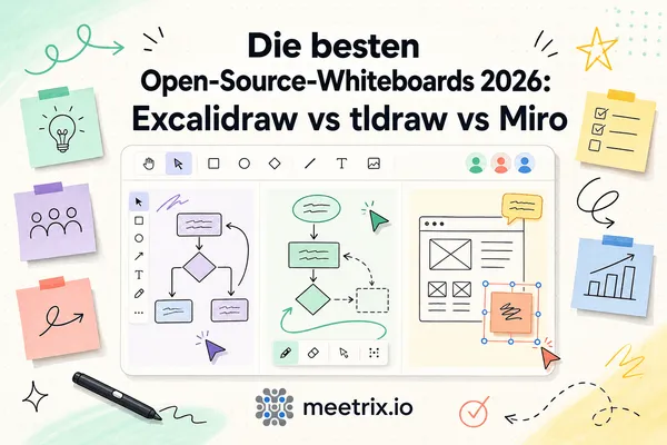 Whiteboard Open Source: Excalidraw vs tldraw vs Miro