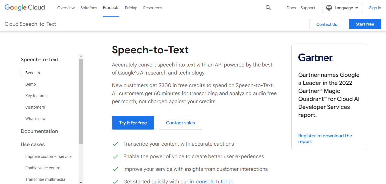 10 Best Alternative Transcription Services - Google Cloud Speech-to-text