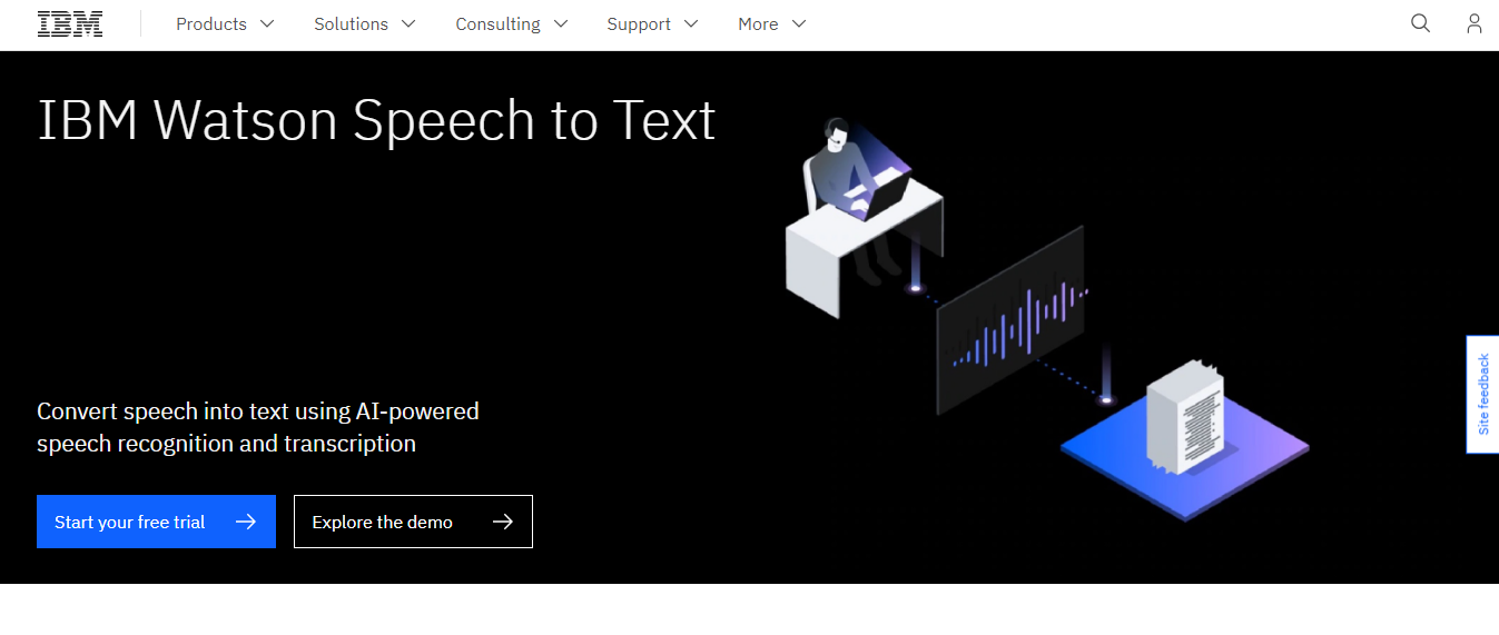 10 Best Alternative Transcription Services - IBM Watson Speech-to-Text