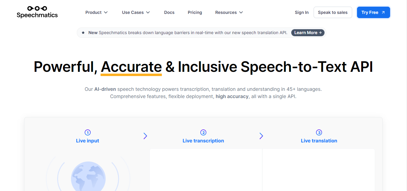 10 Best Alternative Transcription Services - Speechmatics