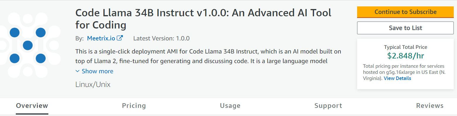  Install Code Llama on AWS