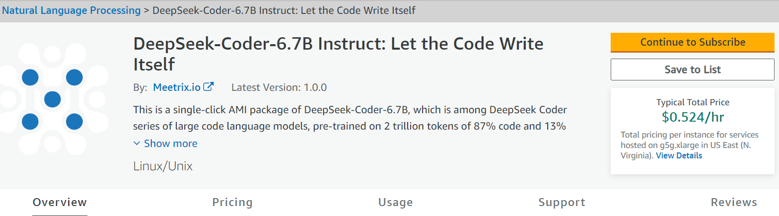 How to DeepSeek Coder on AWS