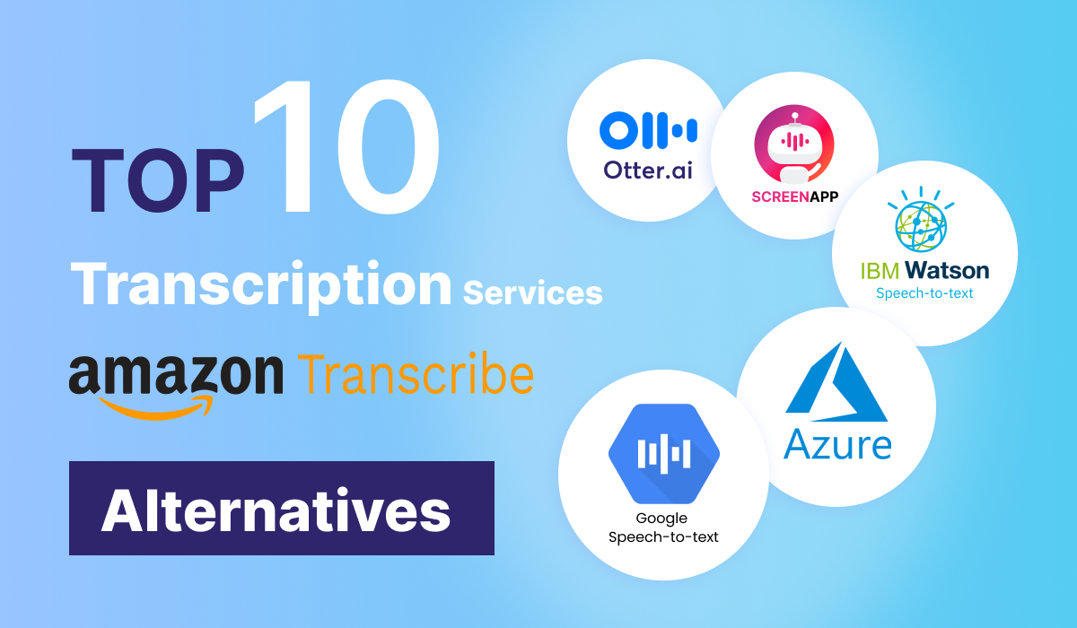 10 Alternative Transcription Services to Amazon Transcribe