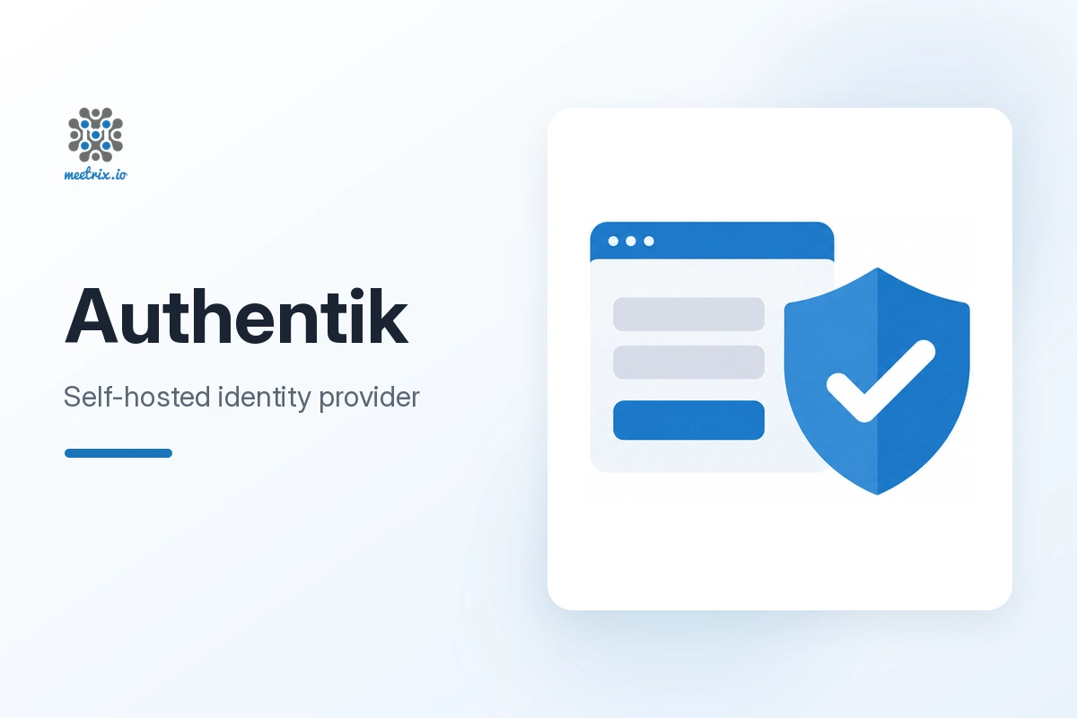 Authentik identity provider deployed on AWS by Meetrix