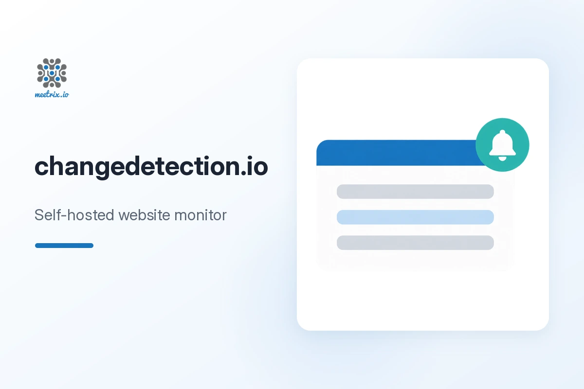 changedetection.io deployed on AWS by Meetrix