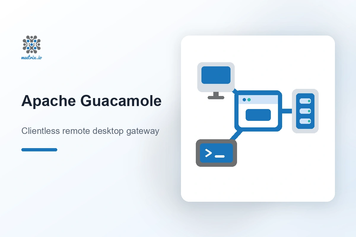 Apache Guacamole remote desktop gateway deployed on AWS by Meetrix