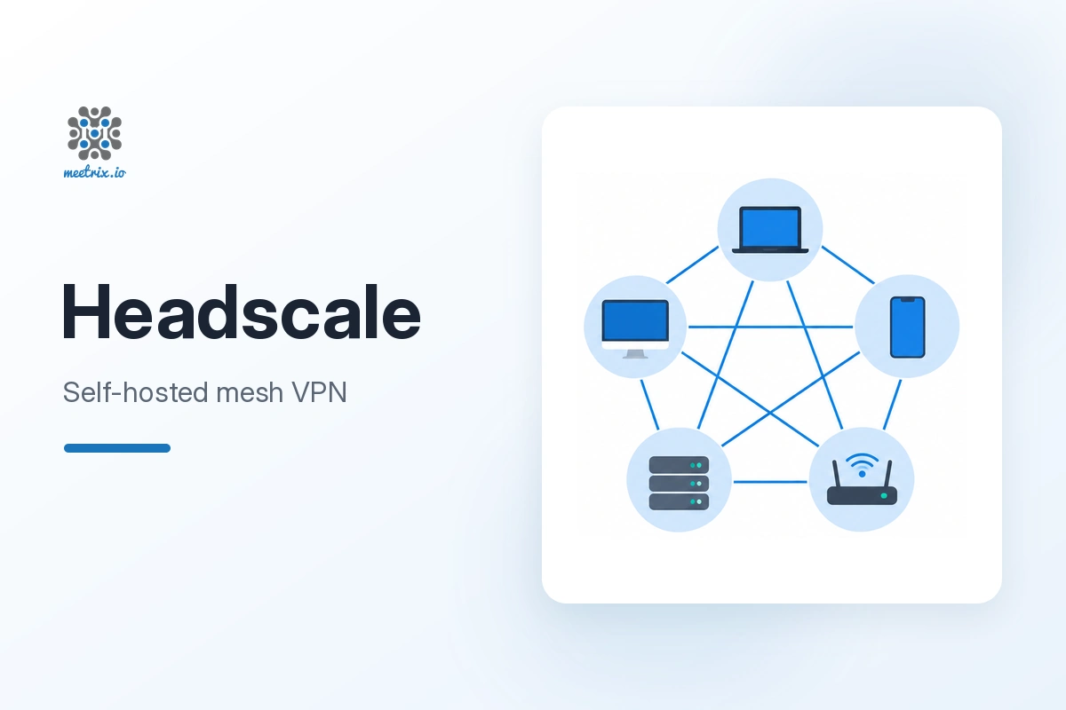 Headscale control server deployed on AWS by Meetrix