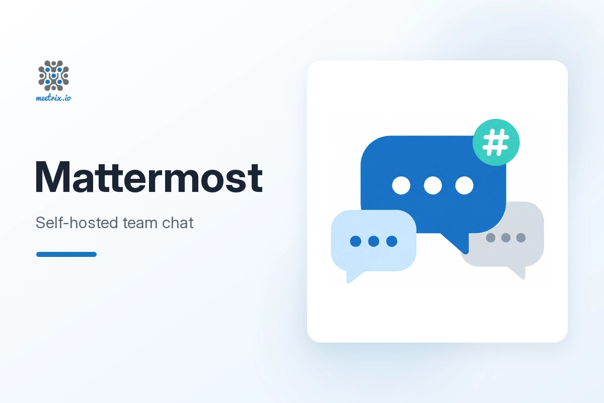 Mattermost team chat deployed on AWS by Meetrix