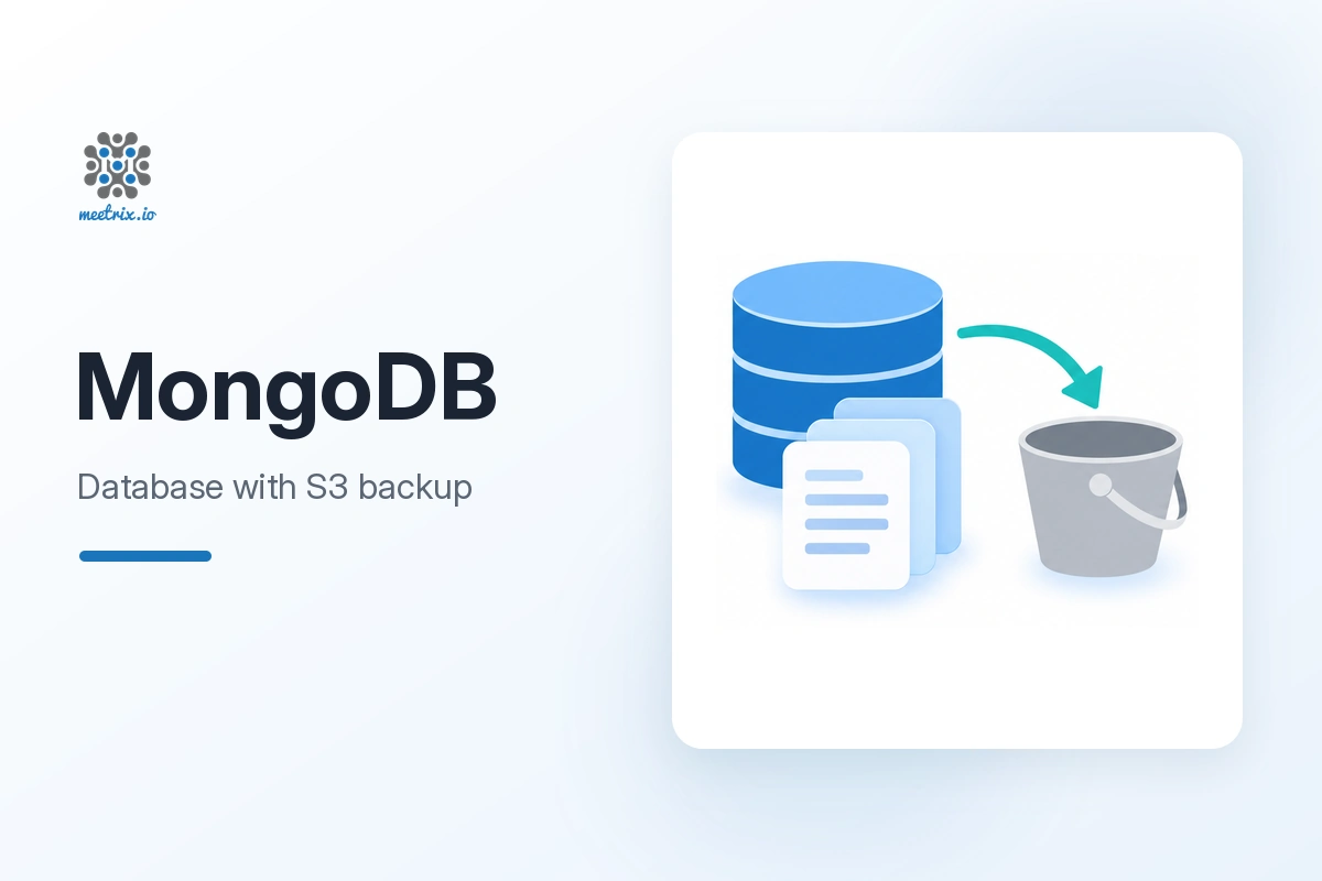 MongoDB database server with S3 backups on AWS by Meetrix