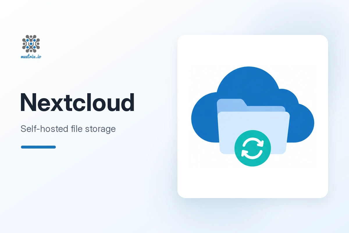 Nextcloud file storage deployed on AWS by Meetrix