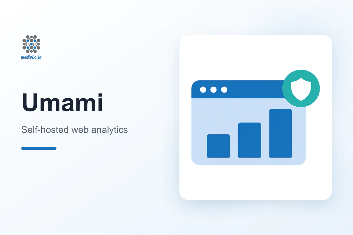 Umami web analytics deployed on AWS by Meetrix