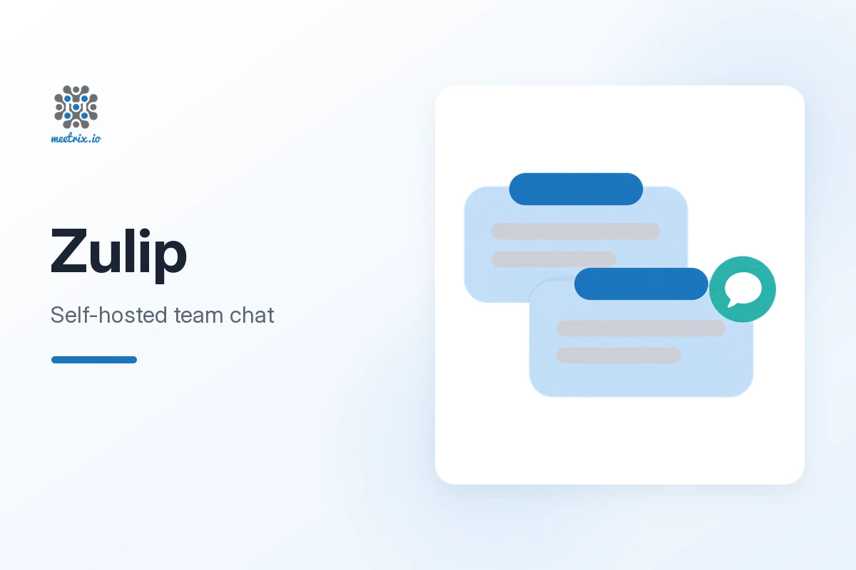 Zulip team chat deployed on AWS by Meetrix