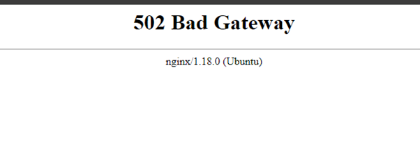 502 Bad Gateway nginx error shown while Milvus is still starting up