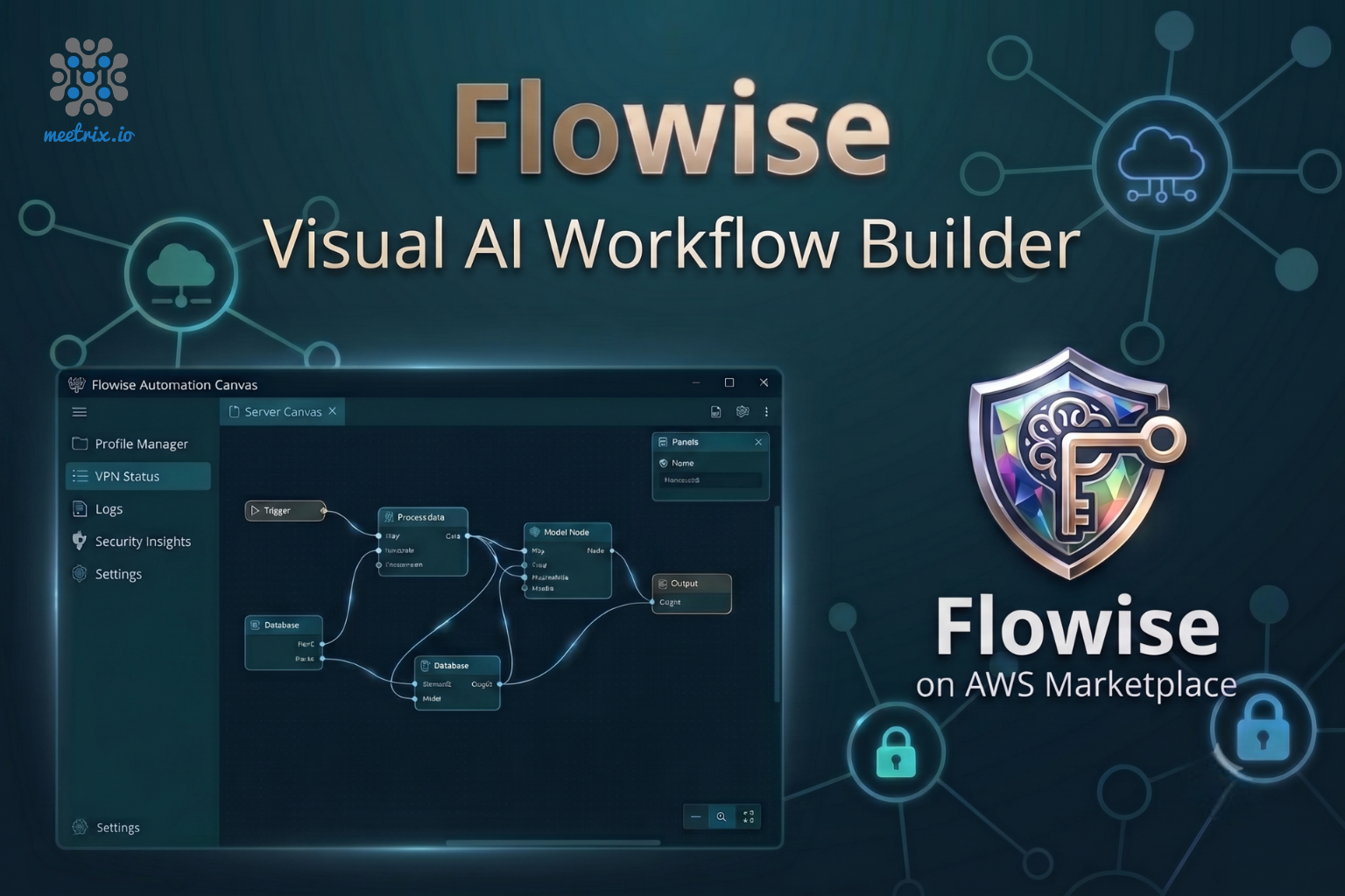 Flowise on AWS Marketplace by Meetrix - Build AI Chatbots and LLM Workflows Without Code