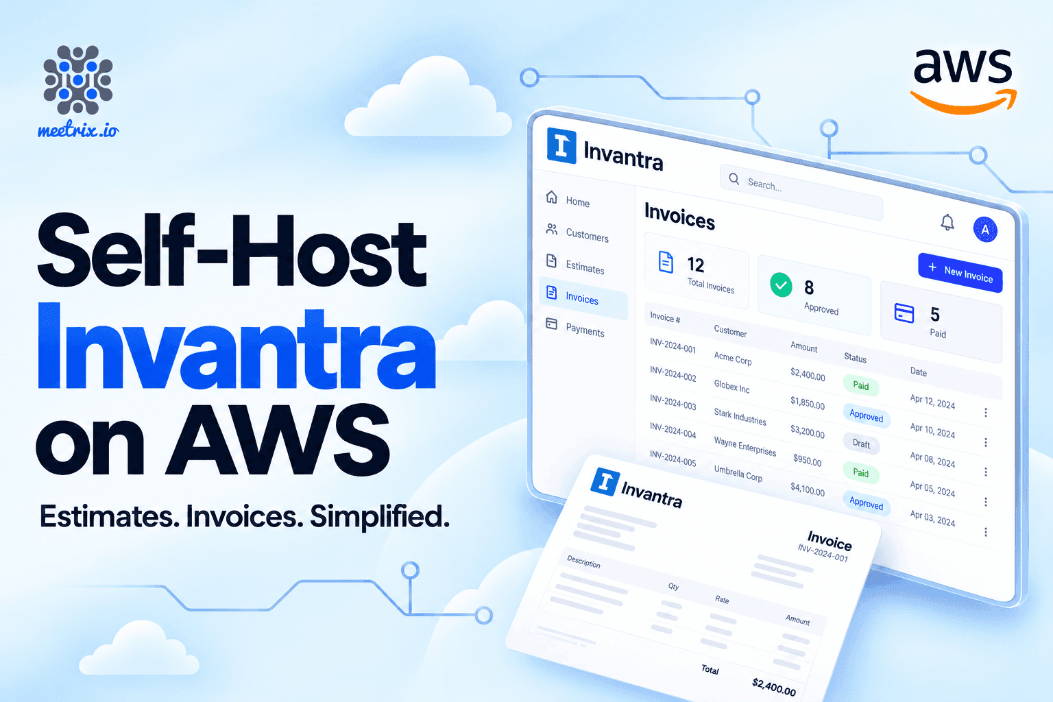 Self-Hosted Invoicing Software on AWS: Deploy Invantra